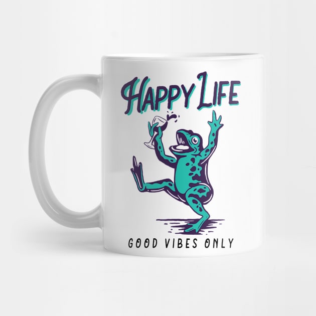 happy life frog by Mako Design 